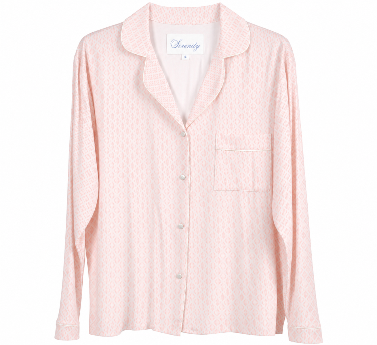 Peach Diamond Pajama Set